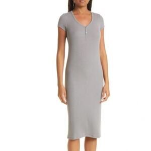 ATM Anthony Thomas Melillo Stretch Modal Ribbed Midi Dress